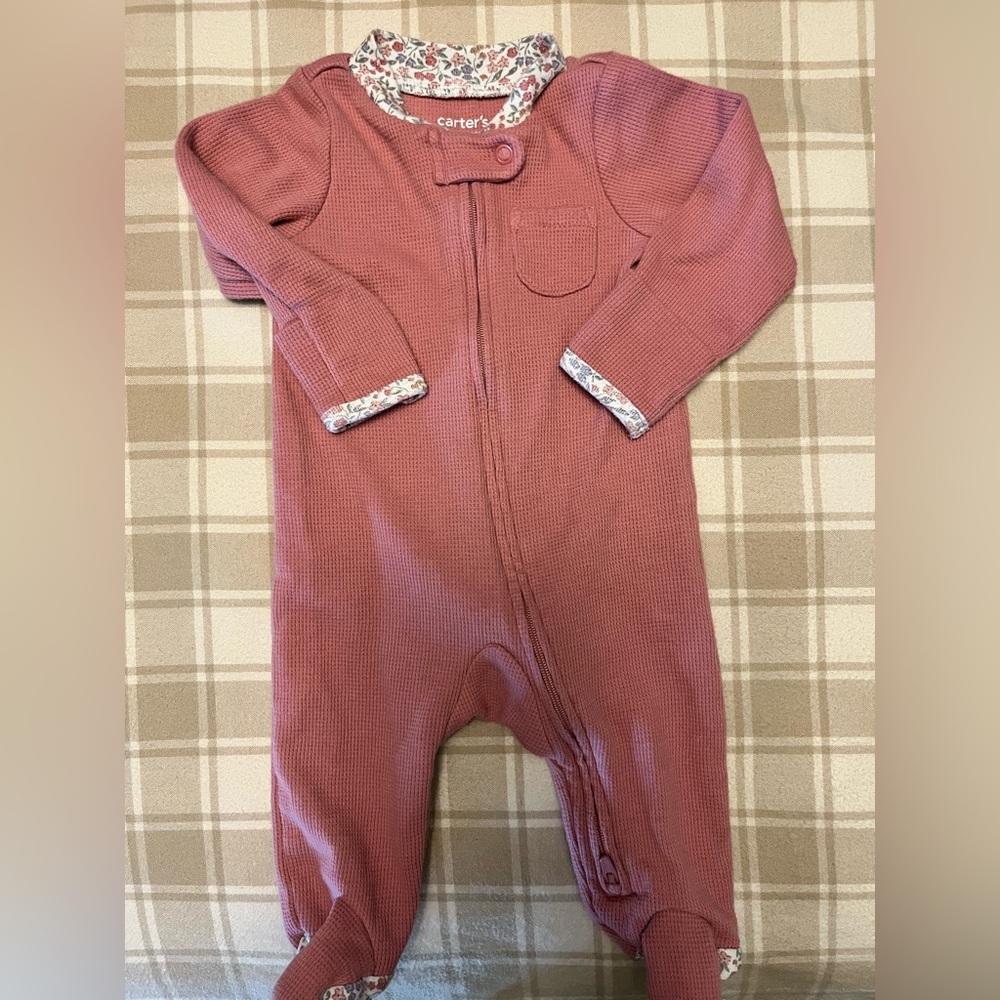 Carter's Mauve Kids One Piece Footie